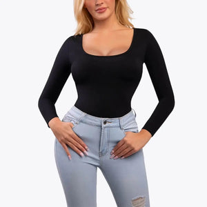 1+1 AKCIÓ RunwayShape EverydayControl Hosszú Ujjú Alakformáló Bodysuit Tanga